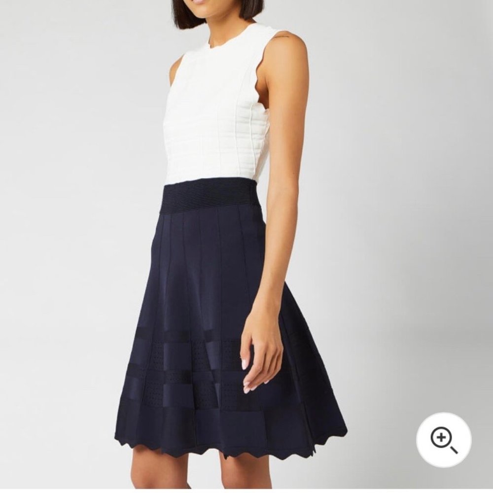 Ted Baker Polino Contrast Skirt Knitted Dress